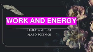 work and energy