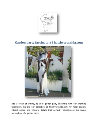 garden party fascinators hatsbycressida com