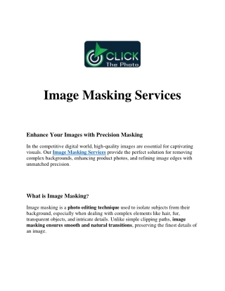 Image Masking Services 2