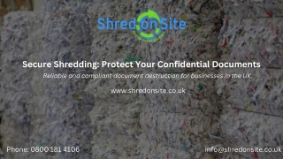 Shred on Site  Paper Shredding & Confidential Secure Document Destruction Services to Shred It