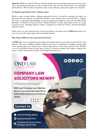 Get Expert Legal Advice in NI -Solicitors Newry