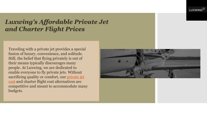 luxwing s affordable private jet and charter