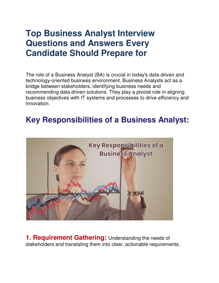 top business analyst interview questions