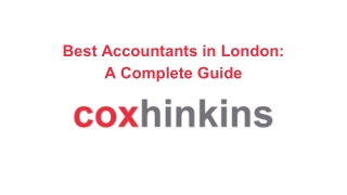Best Accountants in London UK