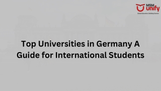 Top Universities in Germany and Their Global Recognition