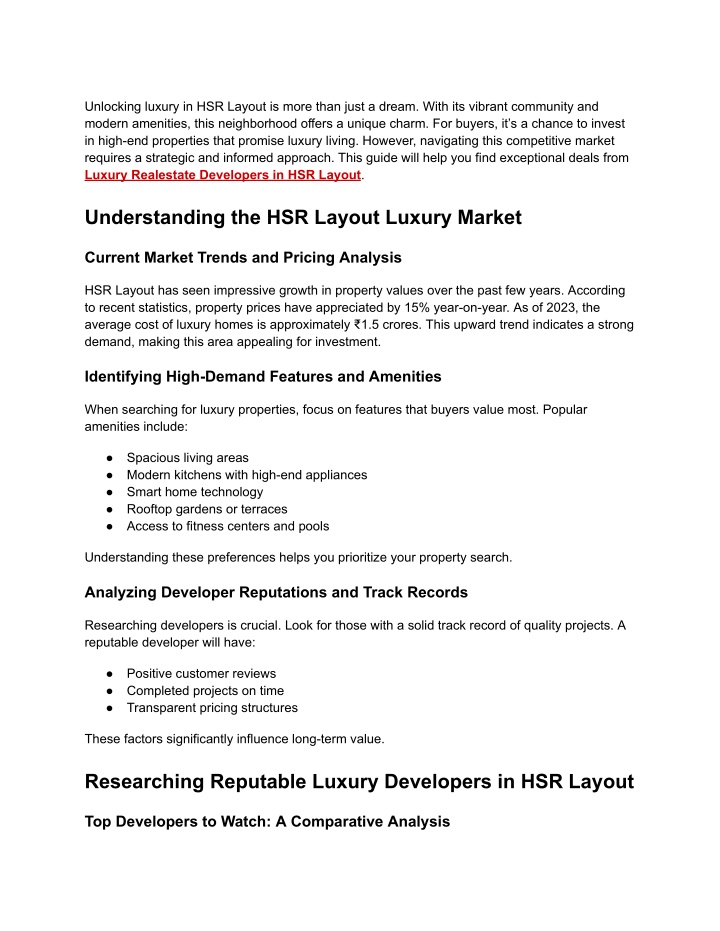 unlocking luxury in hsr layout is more than just