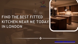 Find the Best Fitted Kitchen Near Me Today in London