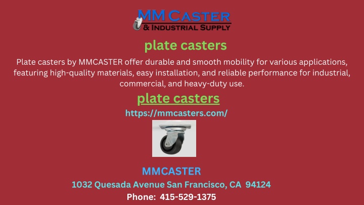 plate casters