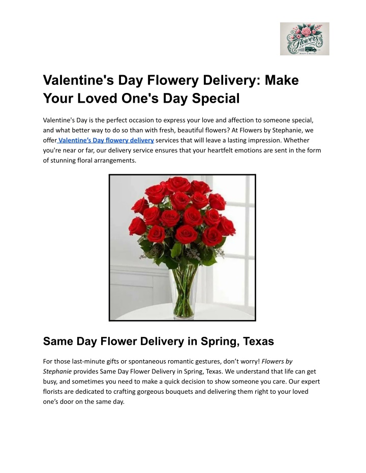 valentine s day flowery delivery make your loved