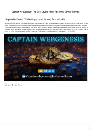 captain webgenesis the best crypto asset recovery