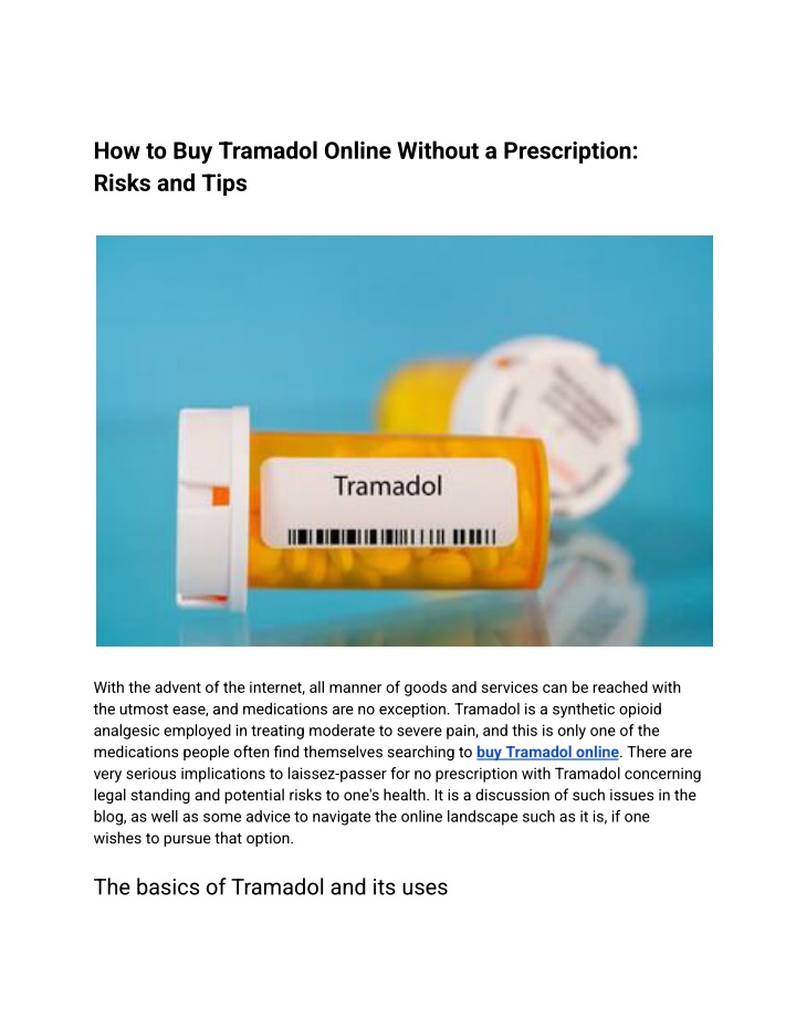 how to buy tramadol online without a prescription