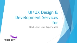 ui ux design development services for