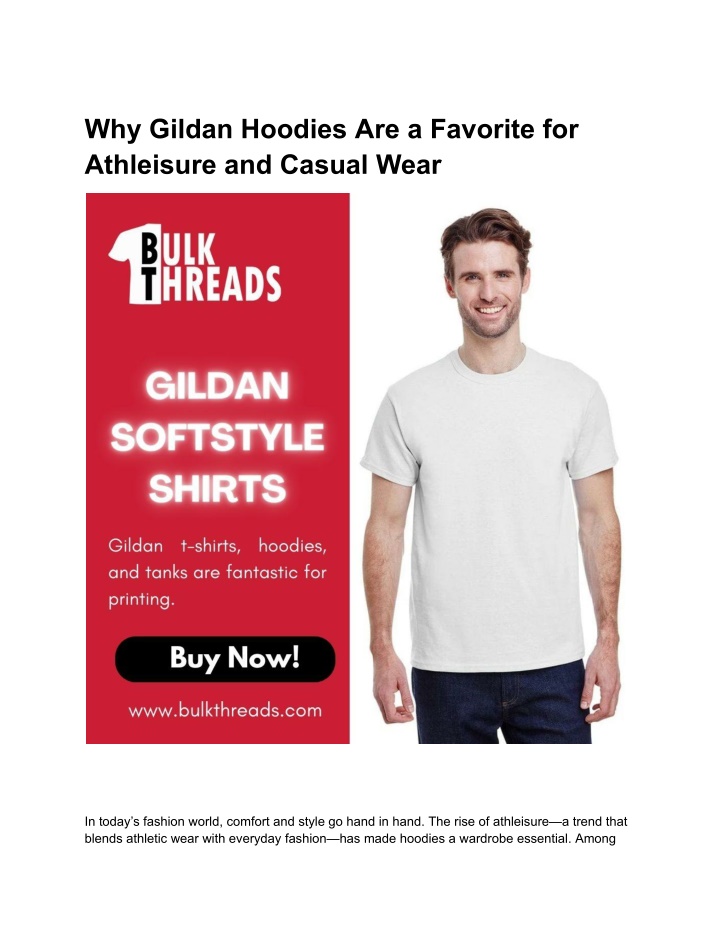 why gildan hoodies are a favorite for athleisure