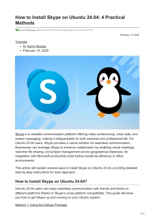 How to Install Skype on Ubuntu 2404 4 Practical Methods