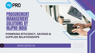 procurement management solutions by mjpro india