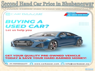 Second Hand Car Price in Bhubaneswar