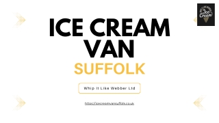 Ice cream van in Suffolk for Events | Whip It Like Webber Ltd