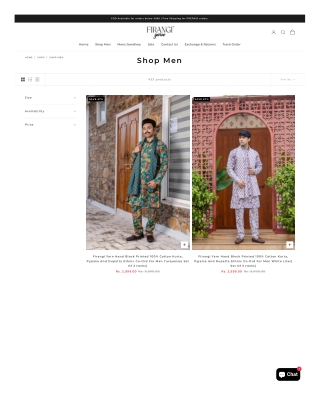 Shop Men's Collection | Ethnic Kurtas for Men & Printed Shirts For Men