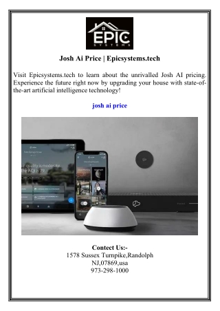 josh ai price epicsystems tech