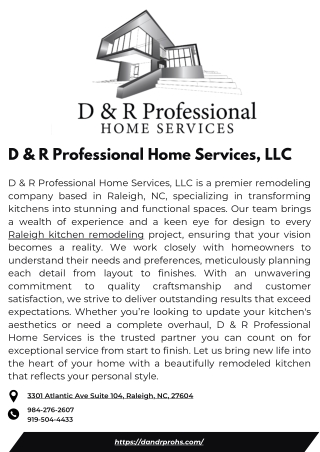d r professional home services llc