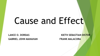 cause and effect
