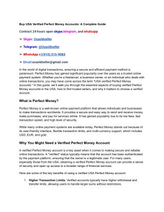 Buy USA Verified Perfect Money Accounts_ A Complete Guide