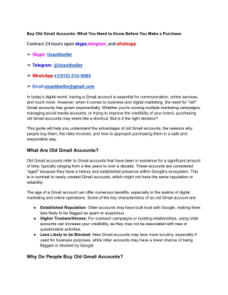 Buy Old Gmail Accounts_ What You Need to Know Before You Make a Purchase