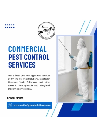 Pest Management Services At On the Fly Pest Solutions in Gettysburg Pennsylvania