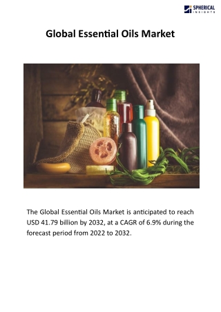 global essential oils market