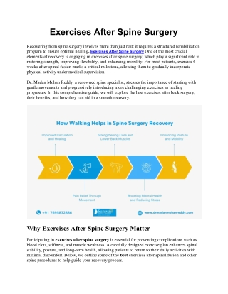 Exercises After Spine Surgery