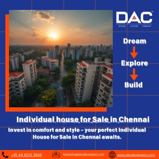 Discover your dream home with Individual House for Sale in Chennai