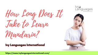 How Long Does It Take to Learn Mandarin?