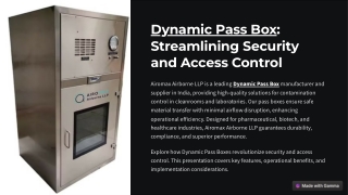 dynamic pass box streamlining security and access