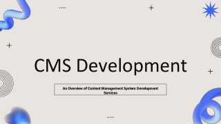 An Overview of Content Management System Development Services | CMS Solutions