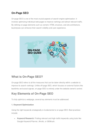 on page seo