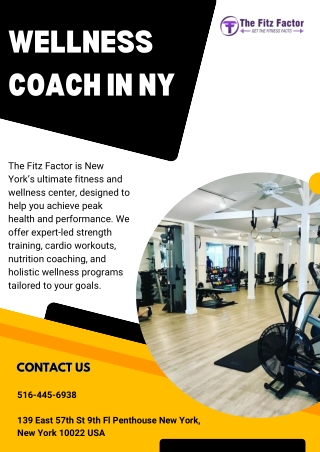 The Fitz Factor | Expert Wellness Coach in NY