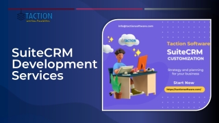 Expert SuiteCRM Development Services - Taction Software Solutions