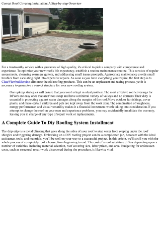 What To Anticipate During A Roof Installation: A Step-by-step Overview