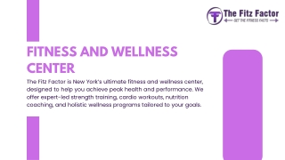 New York’s Premier Fitness & Wellness Center