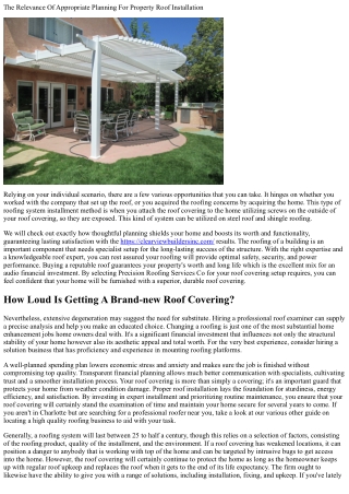 The Significance Of Correct Roof Covering Setup: Developing A Sturdy Foundation