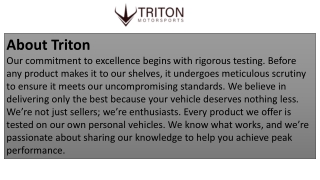 High-Performance Carbon Ceramic Brake Pads – Triton Motorsports
