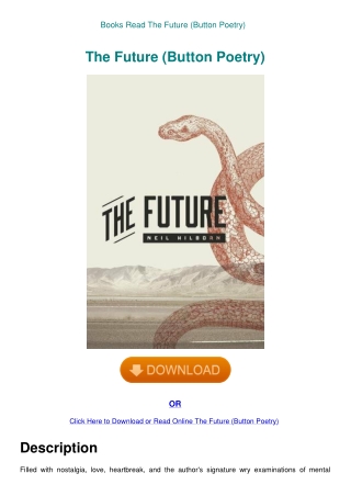 Books Read The Future (Button Poetry)