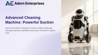 welcome to the future of cleaning our machine