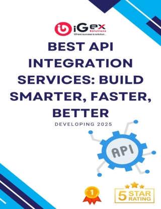 Best API Integration Services Build Smarter, Faster, Better