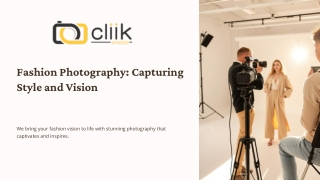 Fashion Photography Services at Cliik Studios