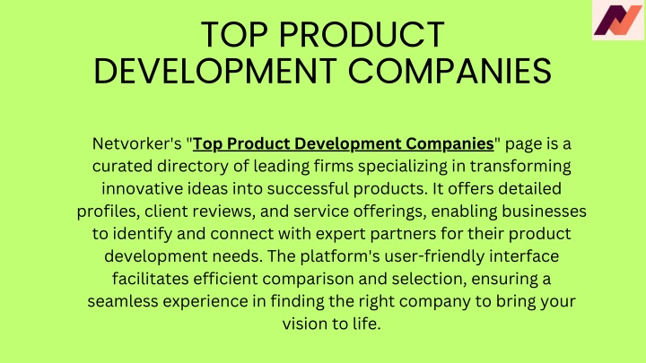 top product development companies