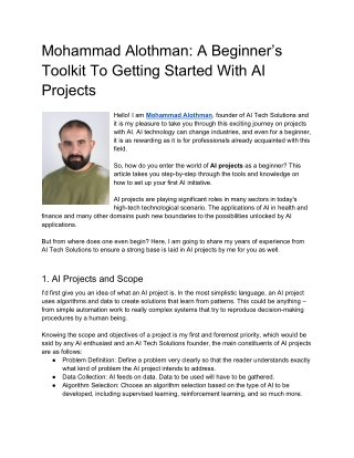 mohammad alothman a beginner s toolkit to getting
