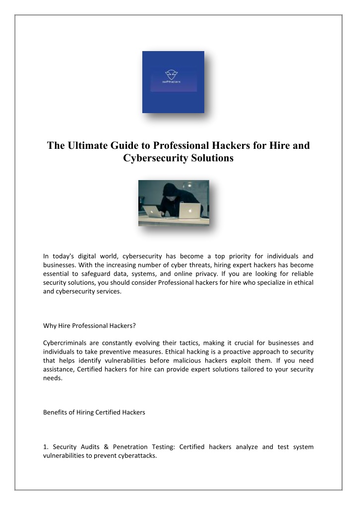 the ultimate guide to professional hackers