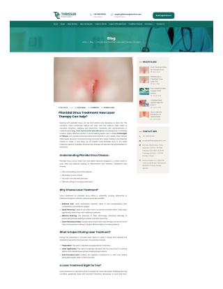 Pilonidal Sinus Treatment How Laser Therapy Can Help - Dr. Raviram S