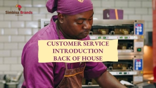 Customer Service Introduction Back Of House New